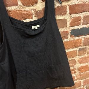 Madewell tank with button and pocket details!